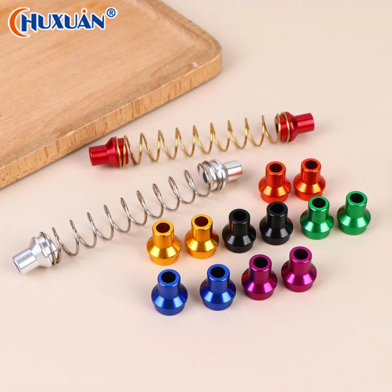 [Q]Motorcycles Colorful Universal Telescopic Brake Springs Stainless Steel Retractable Compression Brake Springs Aluminum Head