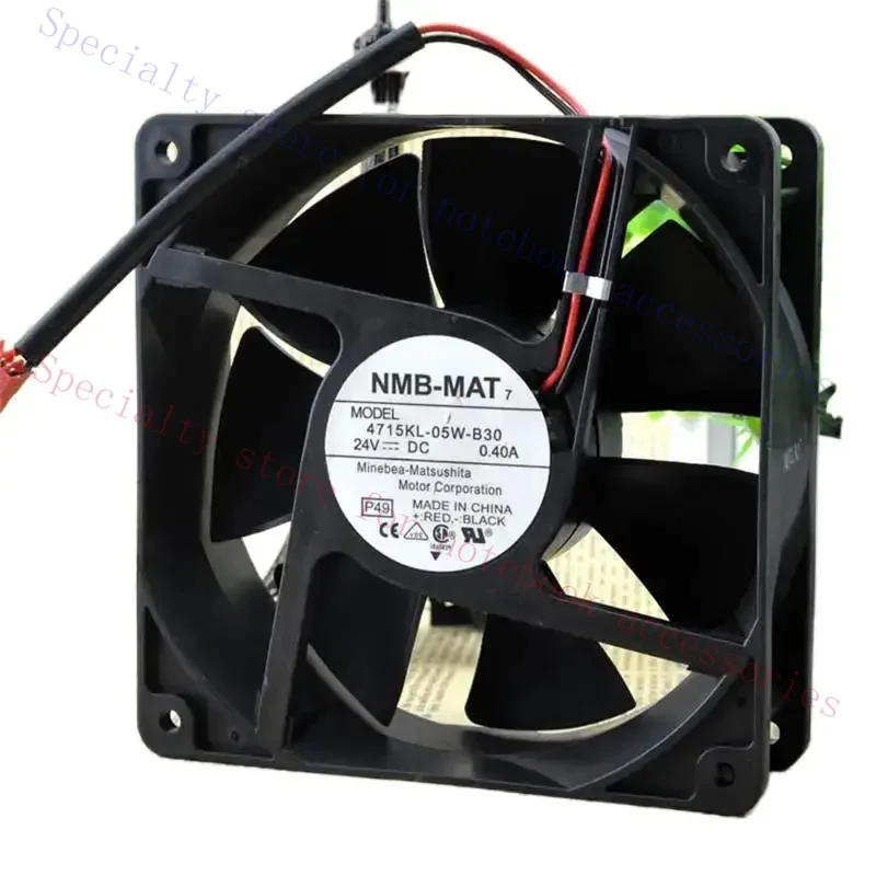 AAA+ Cooling Server Fan For NMB 12038 4715KL-05W-B30 24V 0.4A 120*120*38mm  2 Ball Bearing Special Designed IC