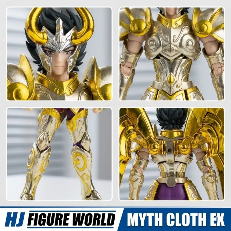 【En Stock】 Saint Seiya MST God Cloth Capricorn Shura Myth Cloth EX Metal Armor Figura de Acción Coleccionable de Metal Fundido a Presión, Juguete de Regalo