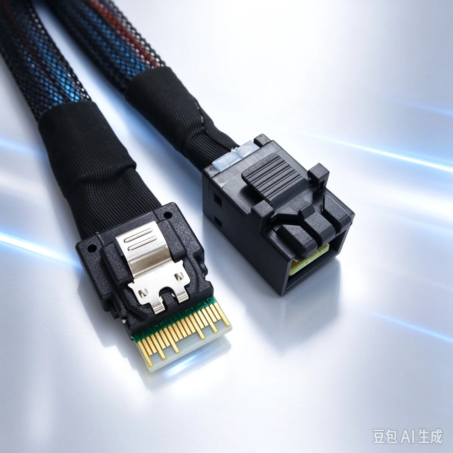 Cable for Motherboard 38P SlimSAS SFF-8654 4i to MINI SAS HD 8643 SATA Backplane Wire