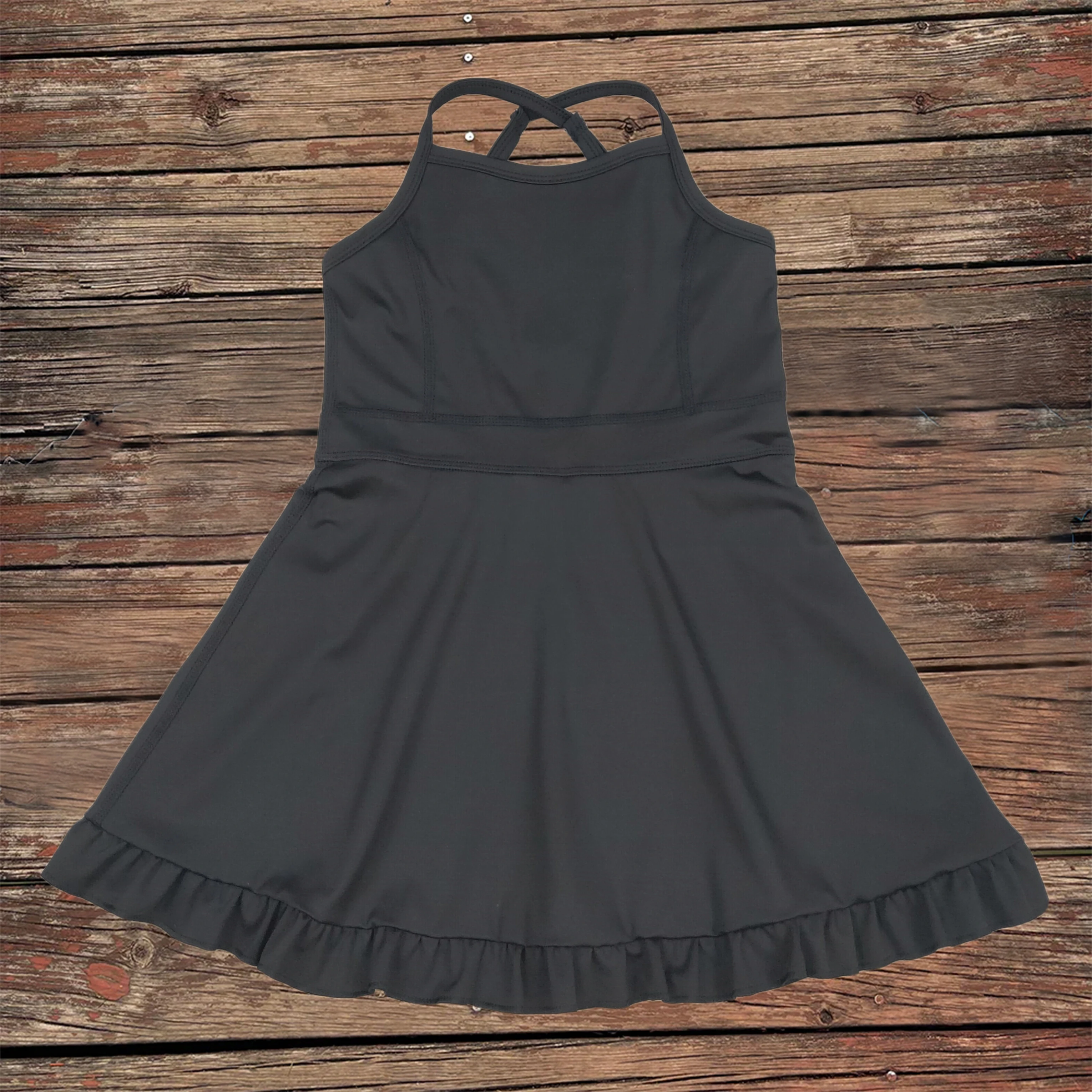 

Baby Girls Swimsuits Knit Knee Length Active Wear Athletic Dresses Boutique Fashion Kids Swim Clothes Girls Swimwear Swimsuits