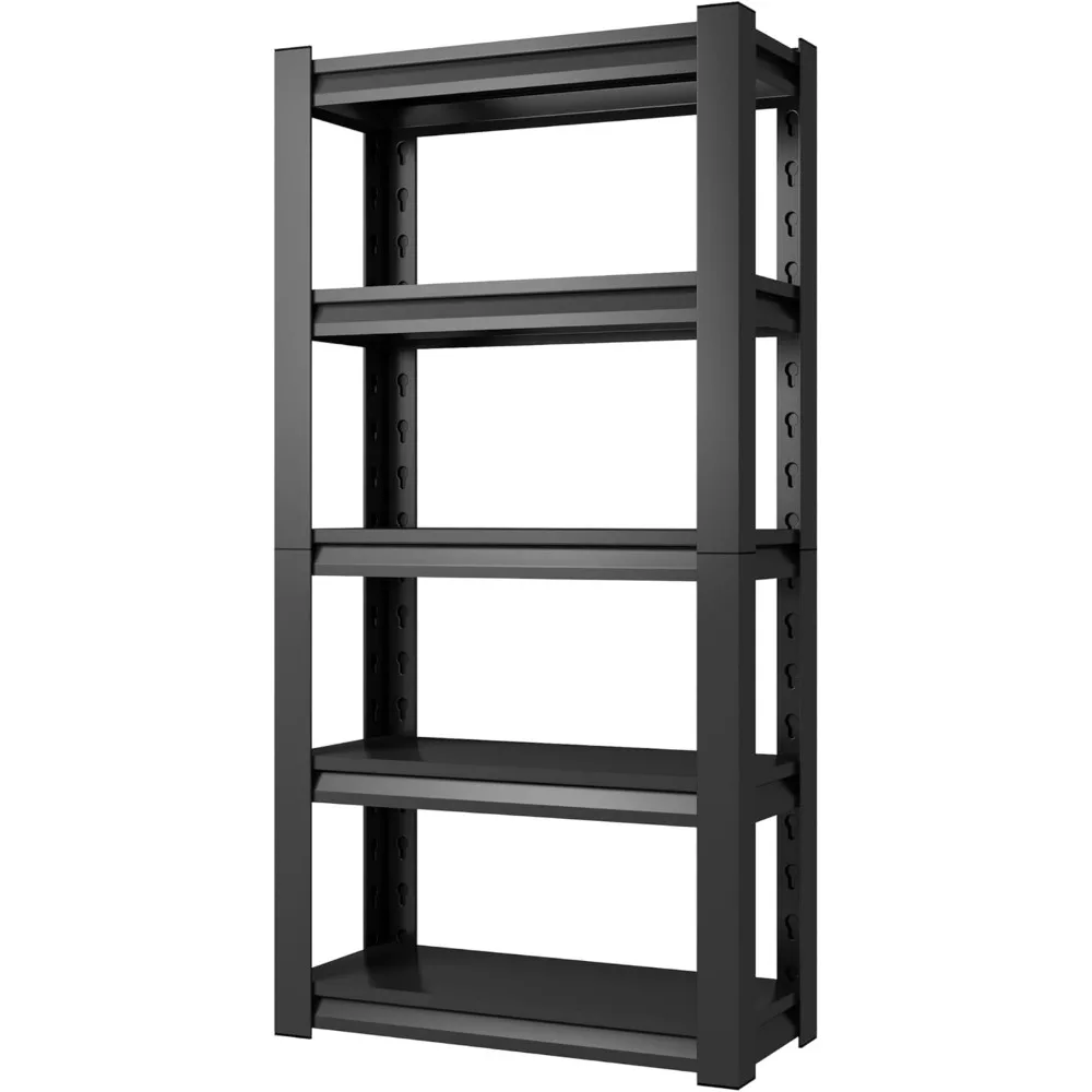 

72" H Garage Shelving Unit 2500LBS Heavy Duty Shelving Adjustable 5 Tier Metal Shelves for Industrial Garage Basement School