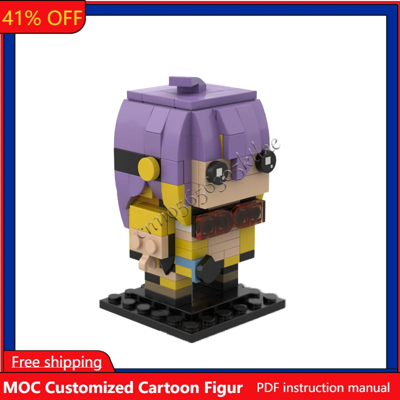 

168 PCS MOC Famous Animation VividlyVIVI Figures Series Brickheaded Models Sets Bricks Assembly Toy Kids Gift Collection Display