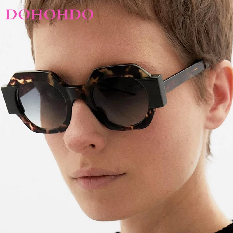 

Fashion Personality Polygonal Mens Sunglasses Popular Brand Designer Outdoor Sunglasses Female Traveling Drive Sun Glasses UV400