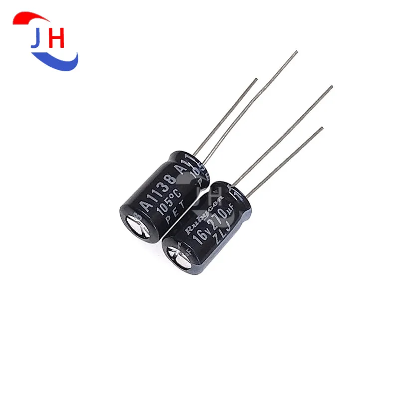 10PCS Aluminum Electrolytic Capacitor 16v270uf 6.3*11 ZLJ High Frequency Long life 2.5mm Pin Distance 16V 270UF