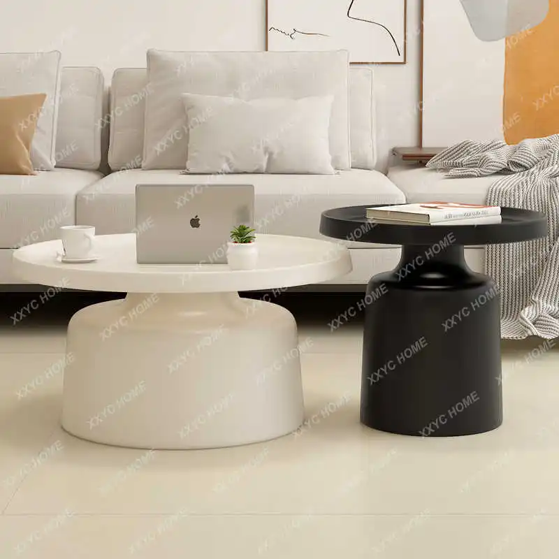 A  sale Cream apartment coffee table living room household small apartment simple wrought iron modern