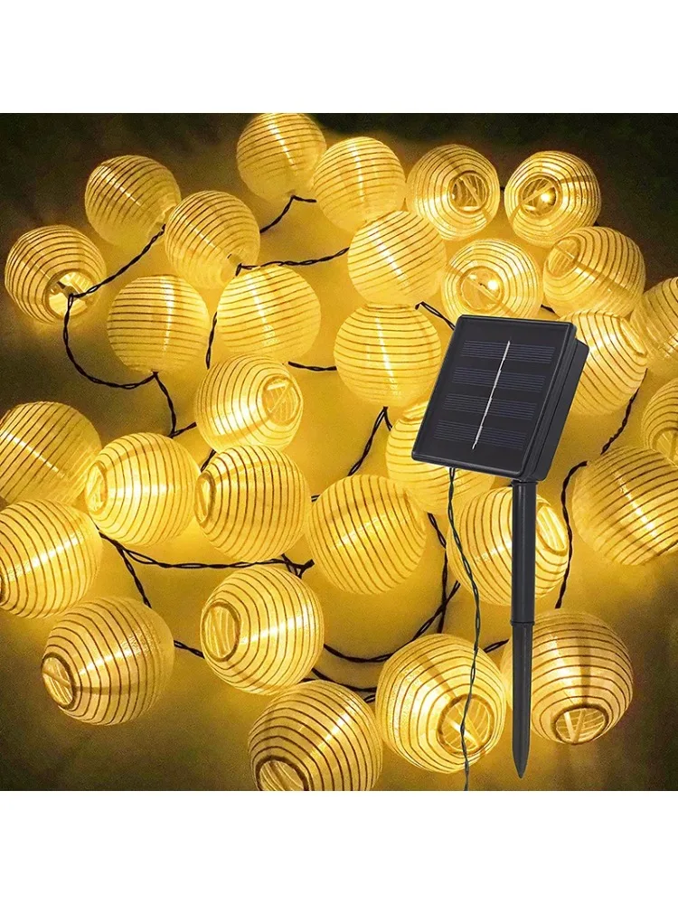 Waterdichte lantaarn Solar String Fairy Lights 6,5 m 30 LED buitenslinger terraslicht zonne-energie lamp Kerstmis voor tuindecoratie - afbeelding 2
