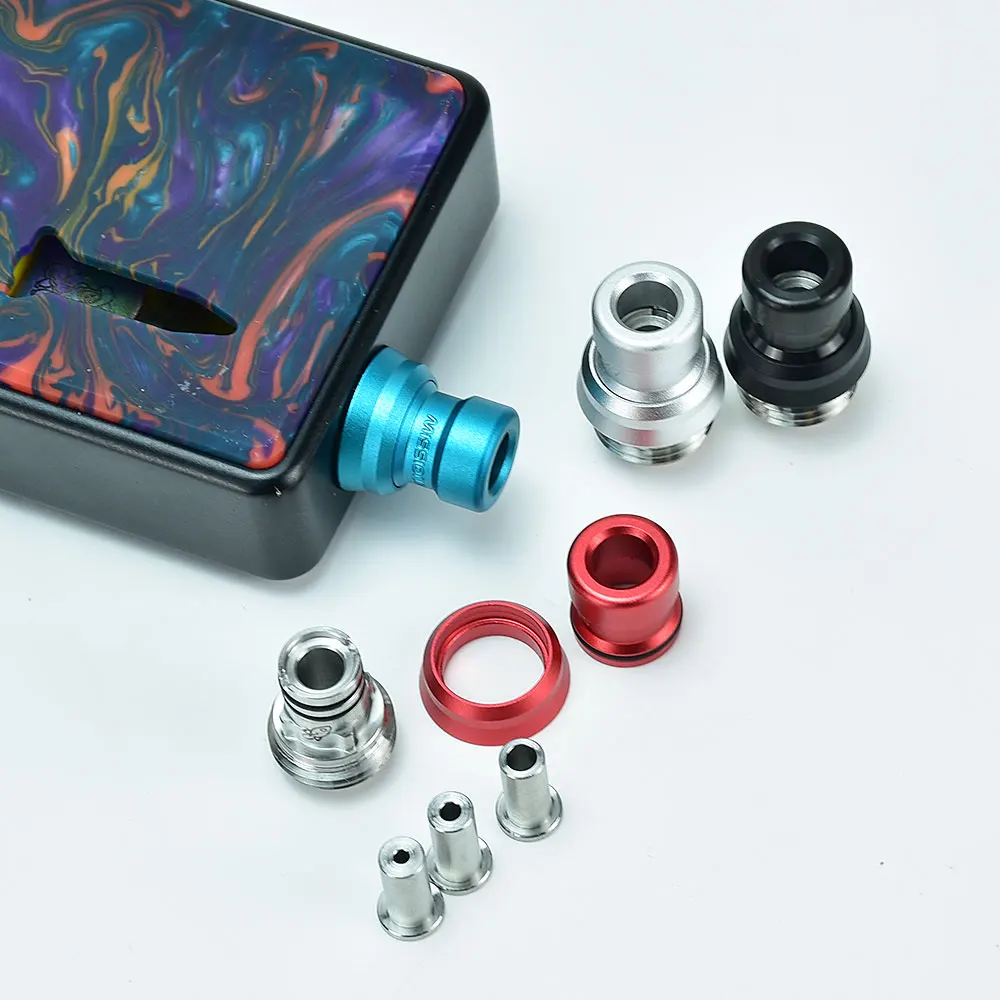Wolfcoolvape Mission XV Cosmos V2 Booster Style Punta de goteo integrada para sxk BB / Billet / Boro AIO Box Mod de aluminio