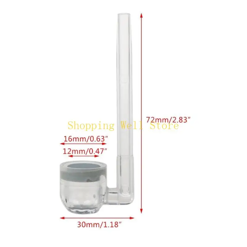 KX4B Acrilico per CO2 Diffuser Clear Atomizer per mantenere le piante d'acquario