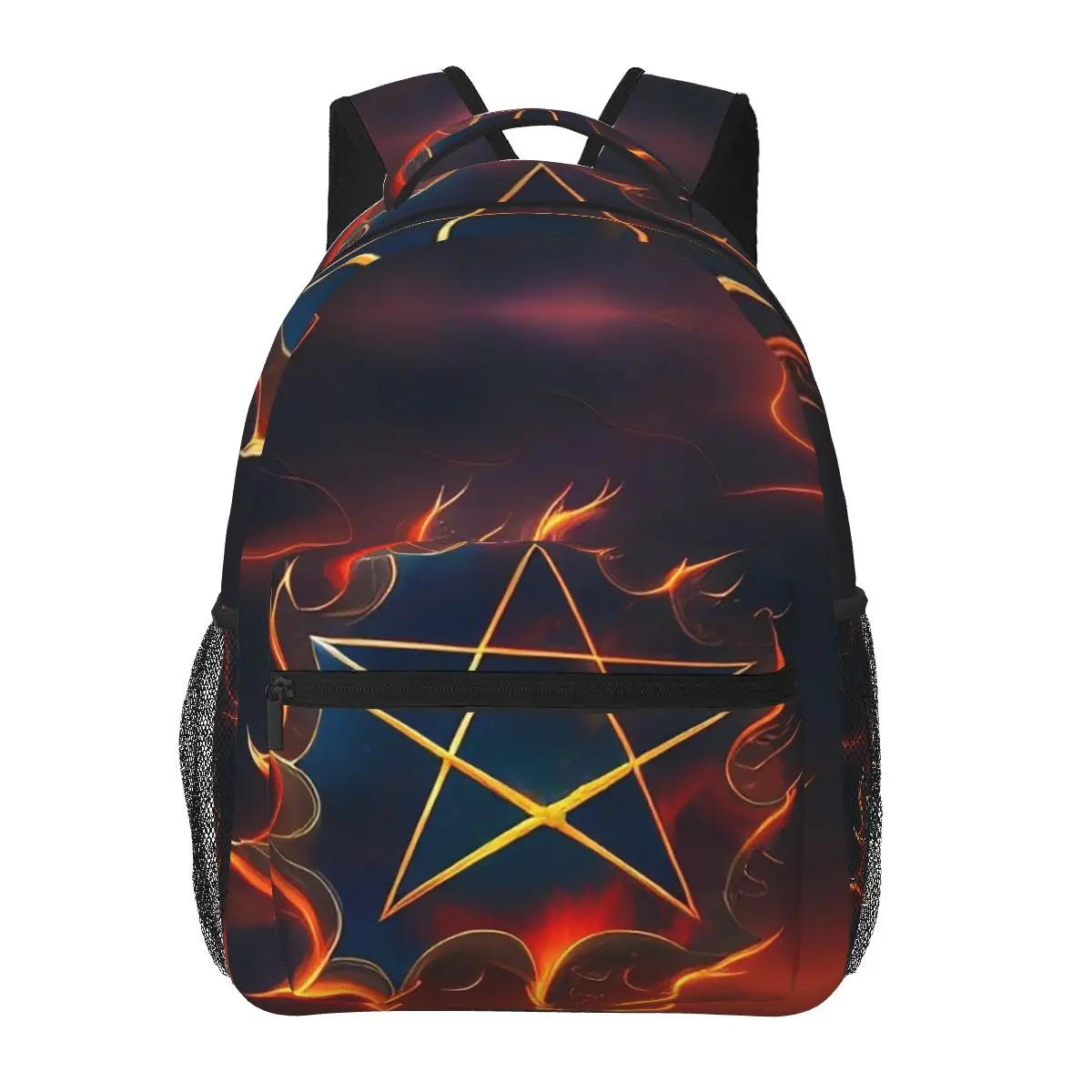 

Occult Satanic Pentagram Backpacks Boys Girls Bookbag Students School Bags Cartoon Laptop Rucksack Shoulder Bag Large Capacity