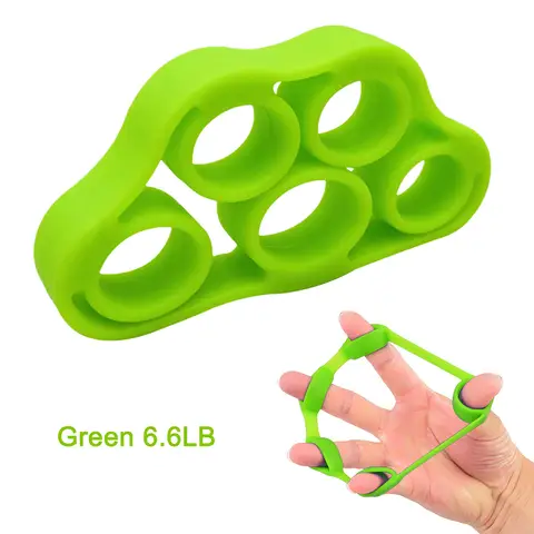 5 Finger Finger Strength Grip Band Mini Silicone Hand Exerciser Gripper Muscle Building Injury Recovery for Gym Fitness Training