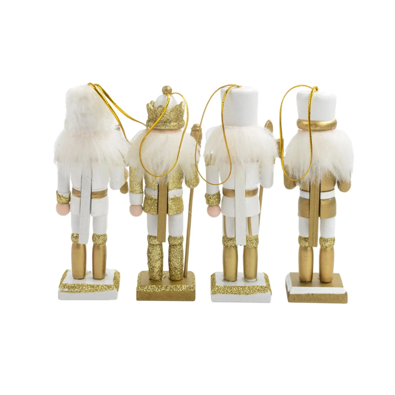 4x Nutcracker Ornaments Scene Layout Accessories Xmas Hanging Decoration