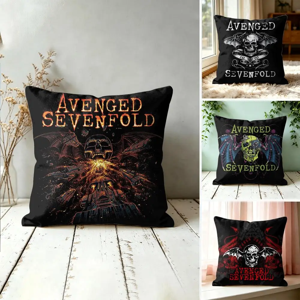 Avenged Sevenfold Cushion Cover Square Decorative Throw Pillow 40x40cm For Sofa Bedroom Living Room Home Decor