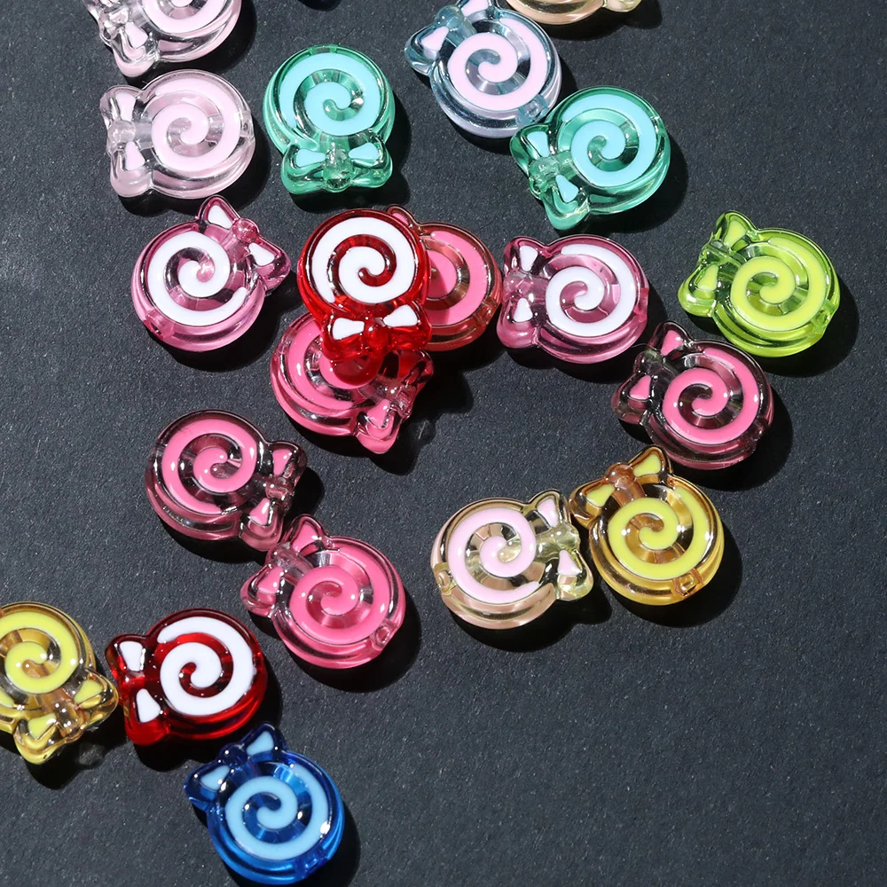 

Cordial Design 12*14MM 200Pcs DIY Acrylic Beads/Oil Drop Effect/Hand Made/Jewelry Findings & Components/Lollipop Shape #19199