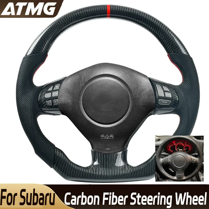 

Carbon Fiber Customized Steering Wheel Fit For Subaru Impreza Legacy WRX STI Forester LED display screen automotive accessories