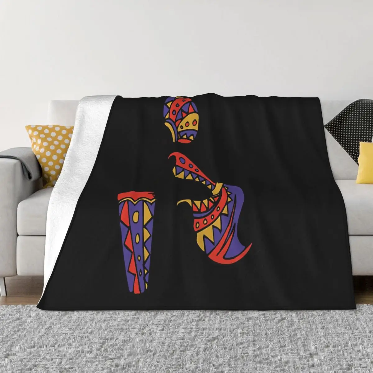 Men's 2018 Fashion Vintage African Girls Design Boy Cool Tops Hipster Printed Summer M25 Throw Blanket