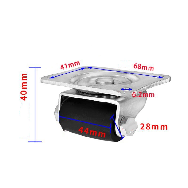 Imagem -05 - Heavy-duty Roda Frigorífico Pesados Rodízios Baixo Centro de Gravidade Universal Rodas Comercial Horizontal Polegada Pcs por Lote