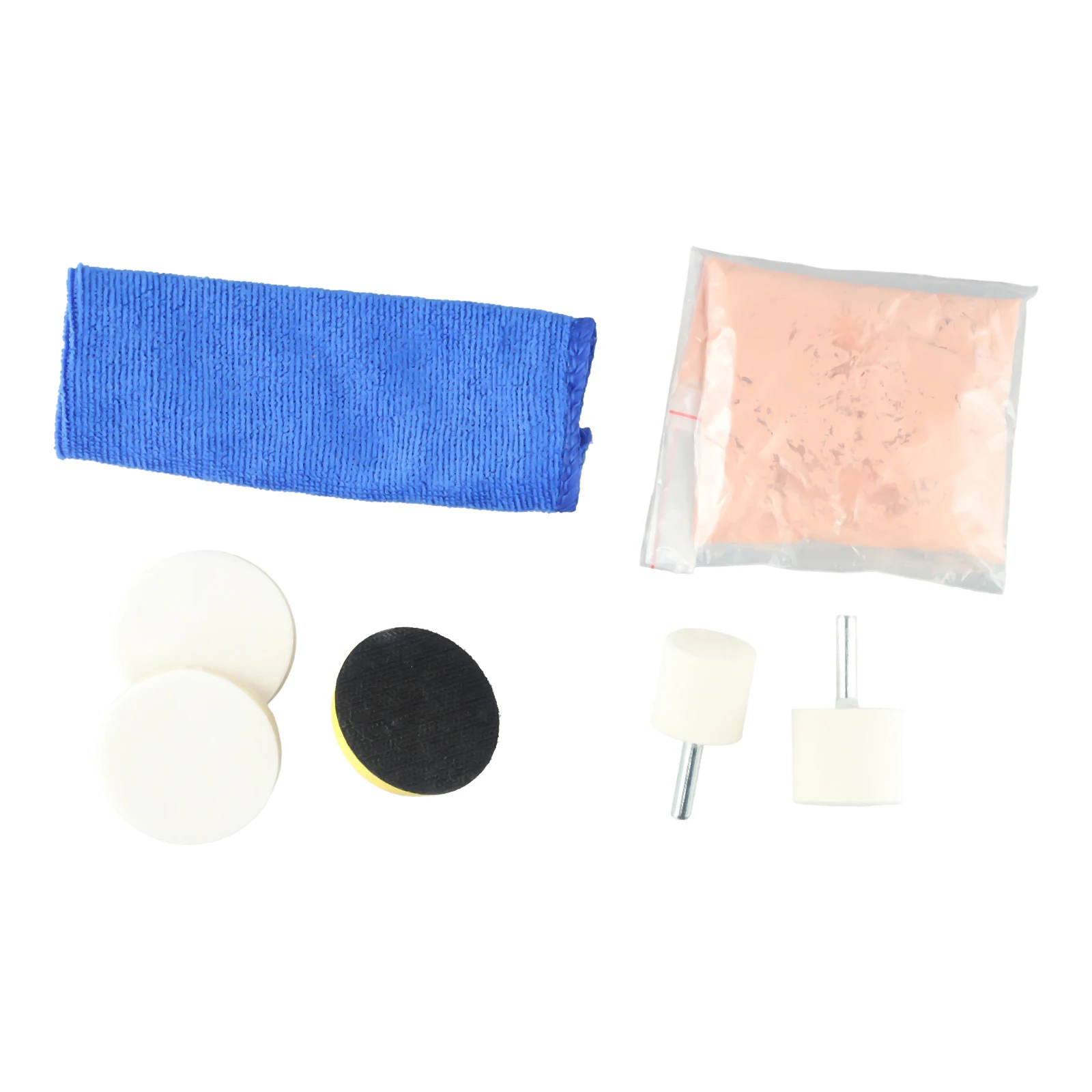 8Pcs Car Glass Polishing Tool Windshield Polishing Kit Car Windscreen Scratch Remover 50g Cerium Oxide Car Body Polishing Disc