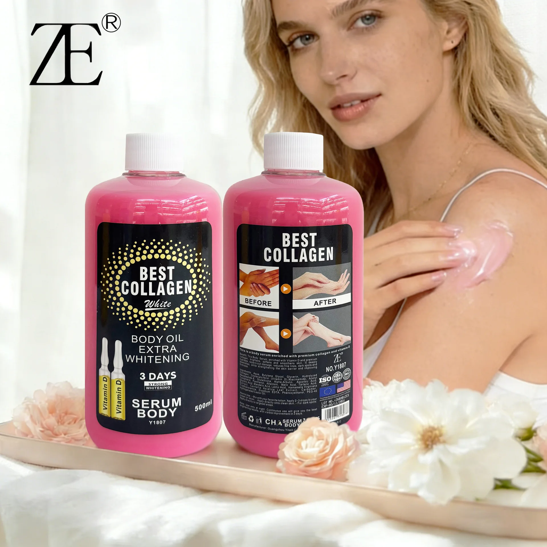 Collagen Serum nourishes the whole body shrinks pores brightens and moisturizes moisturizes repairs the skin 500ml Skincare