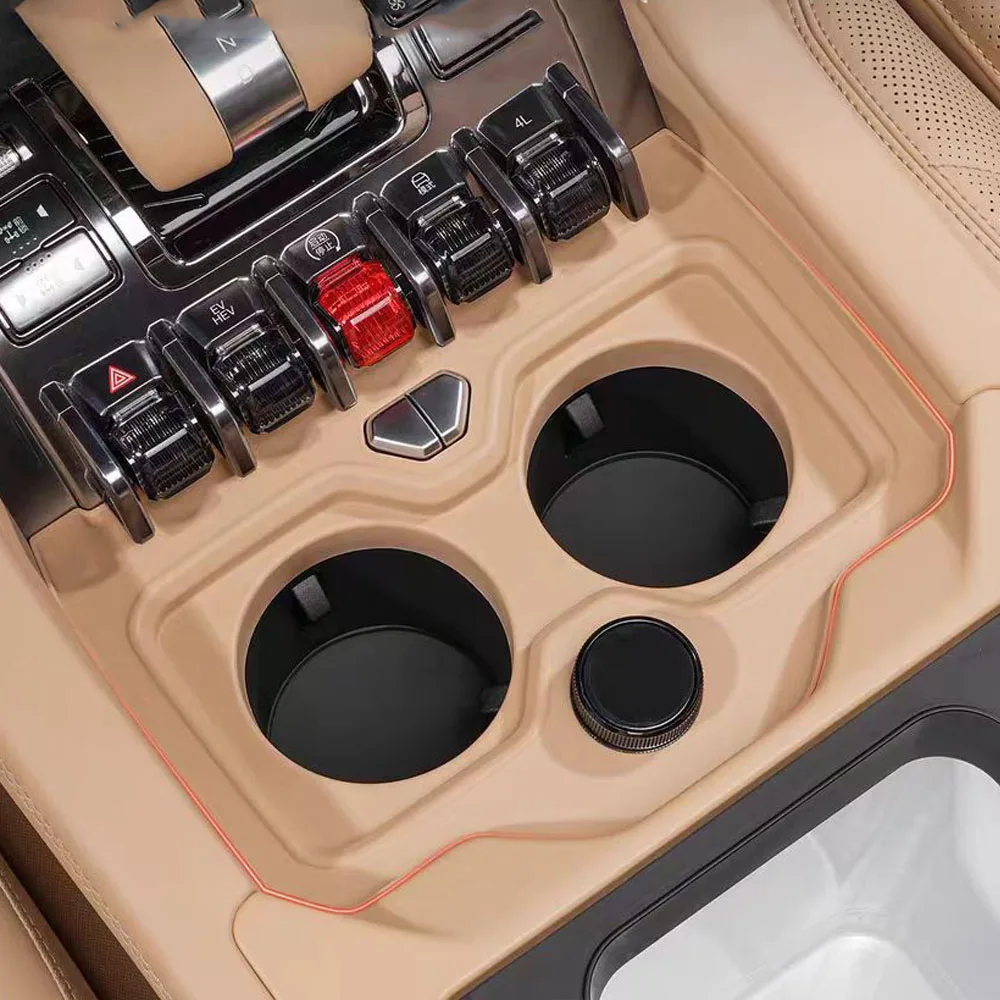 

Подходит для BYD Formula Leopard 8 2024 2025, силиконовая накладка, держатель для чашки с центральным управлением, ограничитель, защитная накладка, противоскользящая накладка