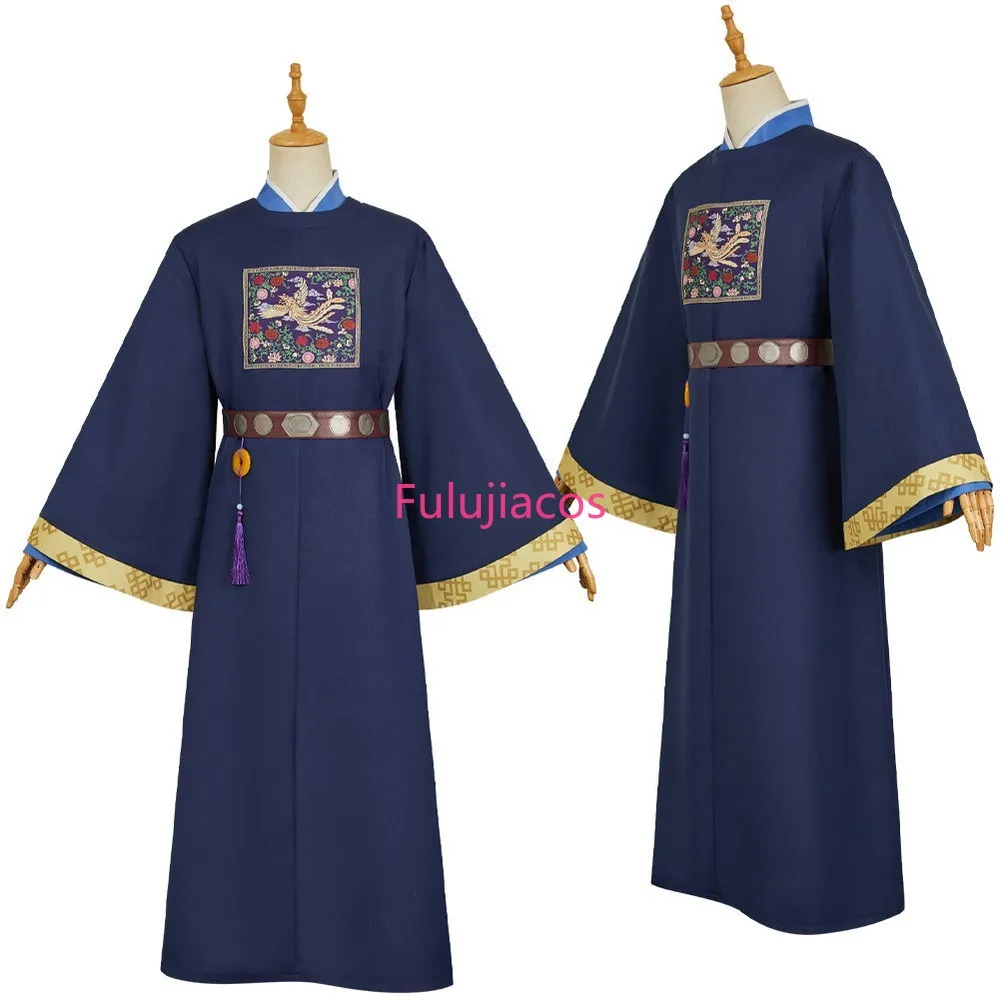 

Fulujiacos Jinshi Cosplay Costume Halloween party The Apothecary Diaries 2 Jinshi Blue suit