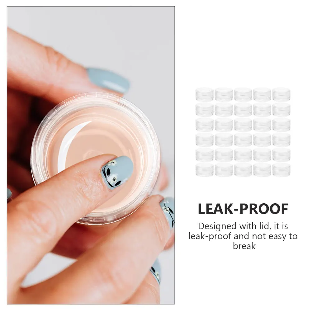 

55pcs Refillable Face Cream Containers Empty Jars Travel Storage Leakproof Portable Multipurpose Sub Packaging Jar For