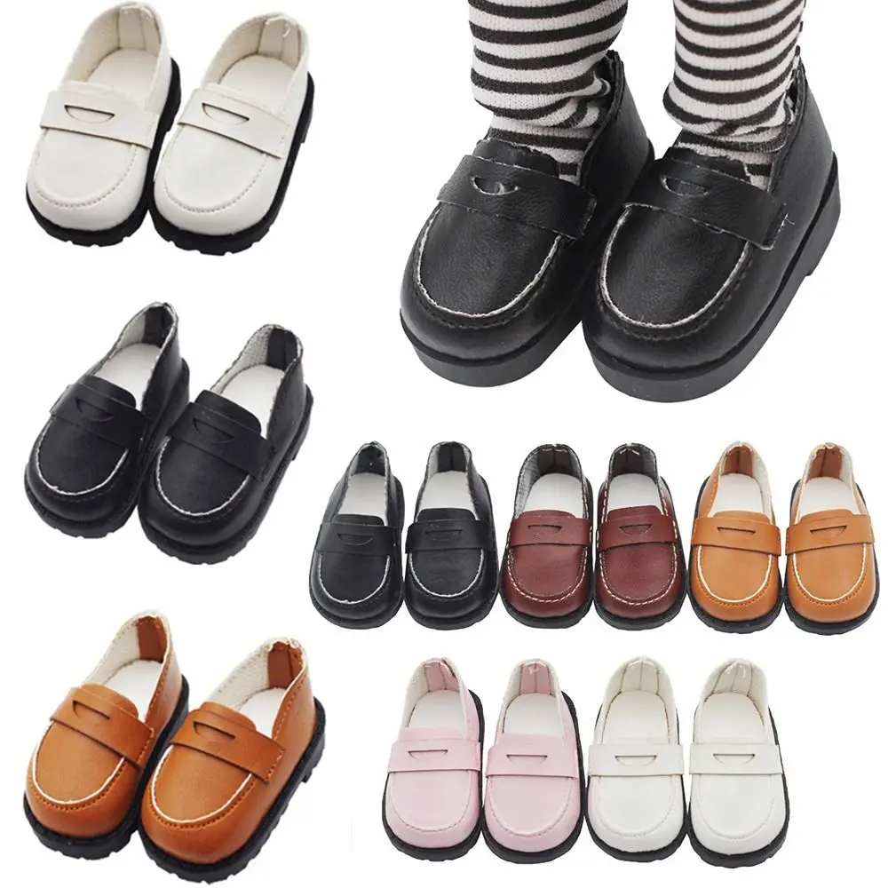 5.5*2.6cm 20cm Cotton Doll Leather Shoes Clothes Accessories For 1/12 1/14 Dolls for EXO Doll Casual Wear Shoes