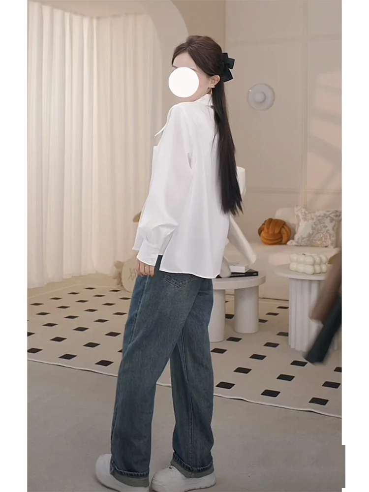 

Long Sleeve Shirts Womens Cotton Floral Relaxed Fit Bohemian Minimalist Feminine Romantic Beach Holiday Spring Outfit