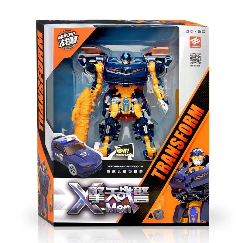 

2025 High-Quality Jinjiang Transfiguration Toy X Qingtian Police Transfiguration Robot Boy Toy Model