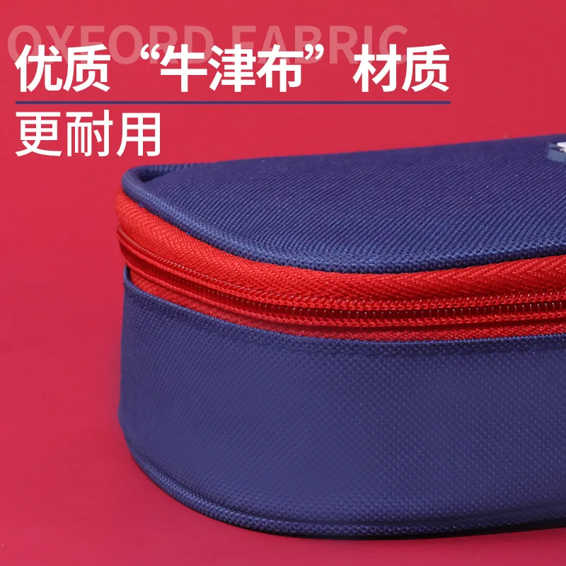 Multi layer large capacity English style pencil case for elementary school students and children, portable waterproof stationery