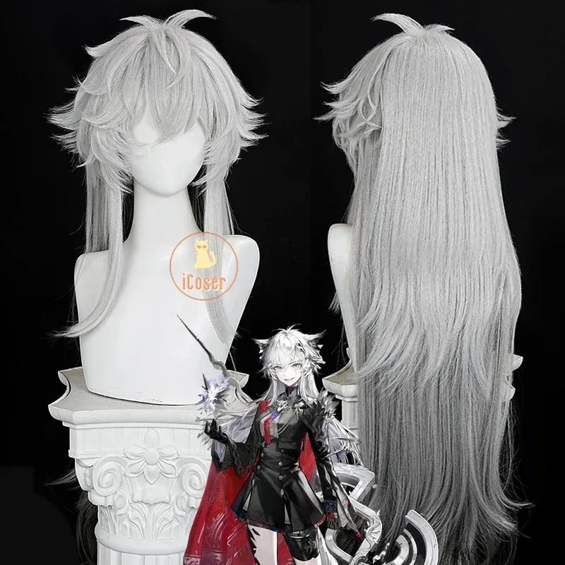 Arknights Lappland The Decadenza Cosplay Costume Wig Dress Uniform Headwear Skirt Game Accessories Halloween Party for Women iCo