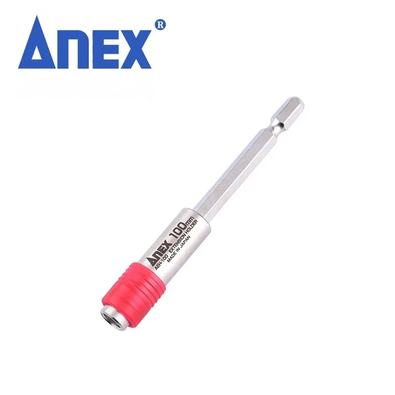 ANEX Bit Holder Extension for Electric, 0.25 Inches (6.35 Mm) on Opposite Sides Made in Japan