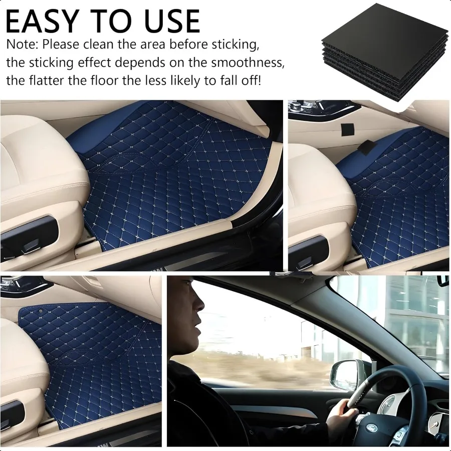 20PCS Car Floor Mat Retainer for Automotive CarpeterAdhesive Hidden Car Mat Clips Keep Car Mats from Sliding Universal Anti Ski