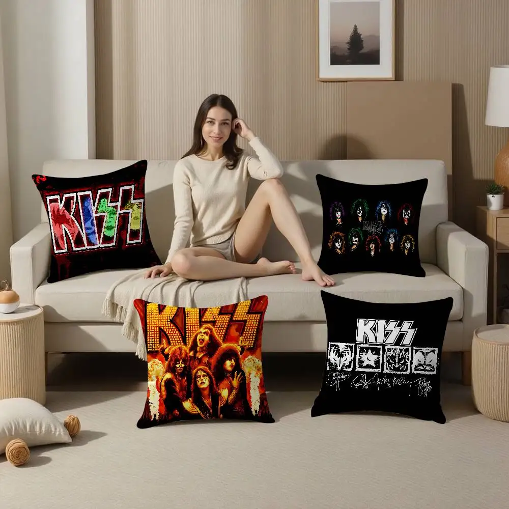 

K-KISS Band Cushion Cover Decorative Pillow Sofa Home Decor case pillow cases