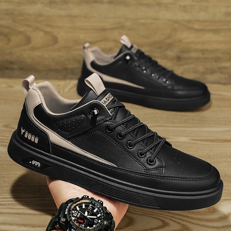 Men's Sneakers 2022 New Autumn Korean Trend Small White Shoes Youth Students Sports Casual Tide All-match Non-slip Walking Shoes