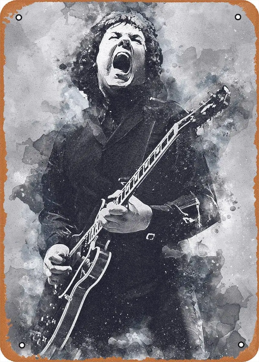 Artist7 Gary Moore Metal Tin Sign Poster Vintage Art Wall Decor 12 x 8 inch