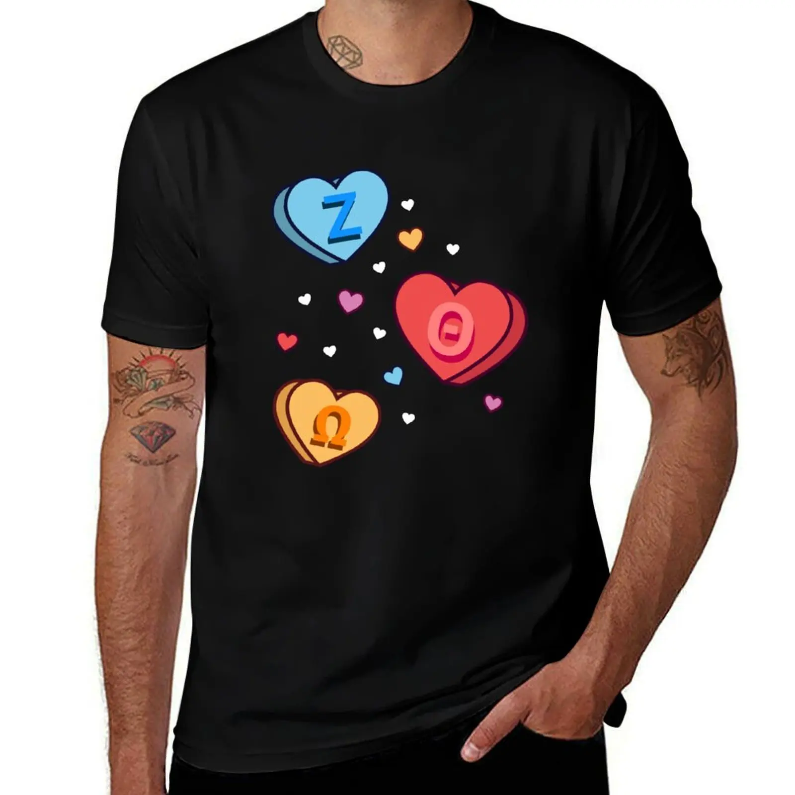 Футболка ZTO Candy Hearts Легкая повседневная летняя футболка