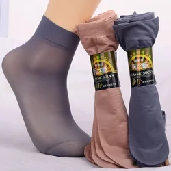 Calcetines deportivos de fibra de bambú para hombre, medias finas y transpirables de seda de hielo, con absorción del sudor, para negocios, 10 pares