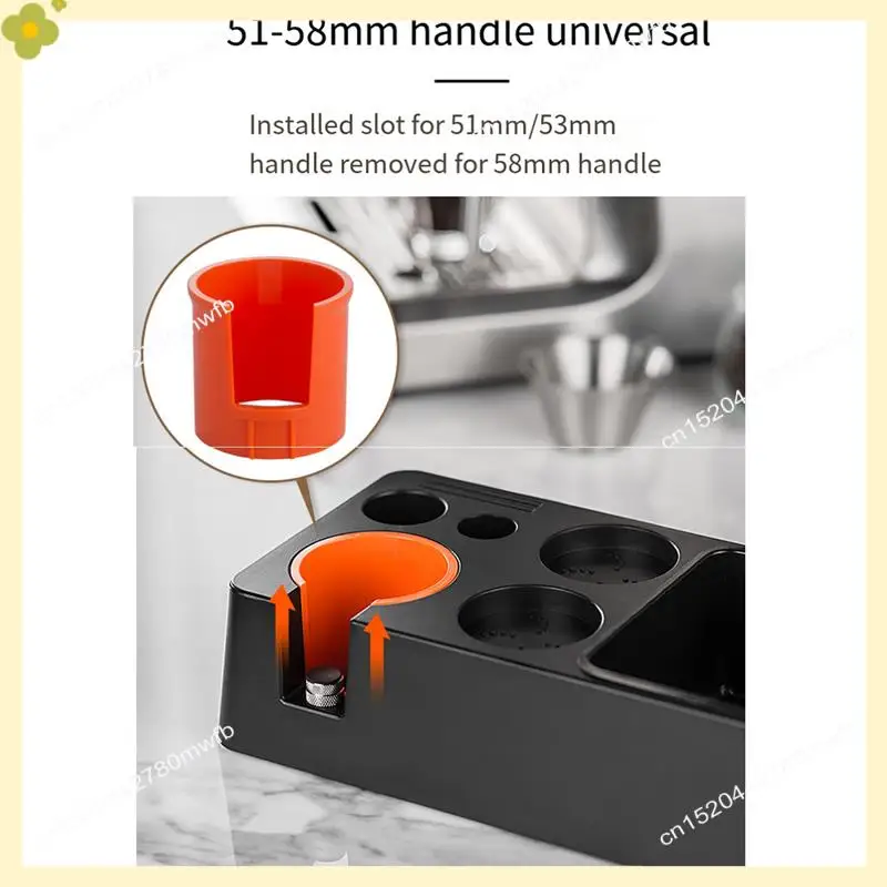 

LDHL Coffee Accessories Tamping Station , Espresso Tamper Mat Stand Coffee Portafilter Holder Station For 51-58Mm