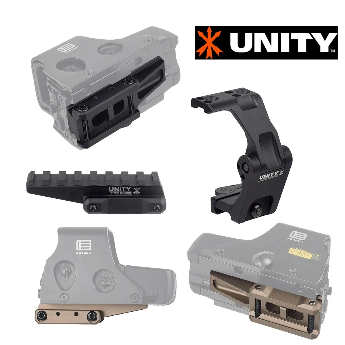 UNITY Fast FTC 2.26 OPTIC RISER Mount pour Eotech 551 552 553 558 Support de lunette G33 G43 G45 3XMAG-1 3X-C Loupe à anneau 30mm