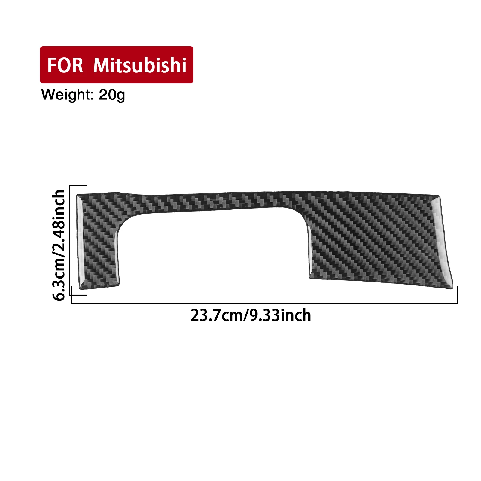 Real Soft Carbon Fiber For Mitsubishi Eclipse 2006-2012 Car Main Driver Trim Customizable Car Sticker Interior Accessories 5