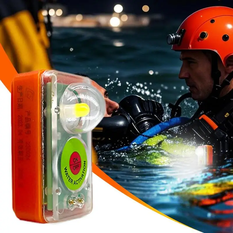 Jaket Pelampung Lampu Strobo Posisi Jaket Pelampung Peralatan Berperahu Strobo Penerangan Perahu Aksesori Perlindungan Keselamatan untuk Air