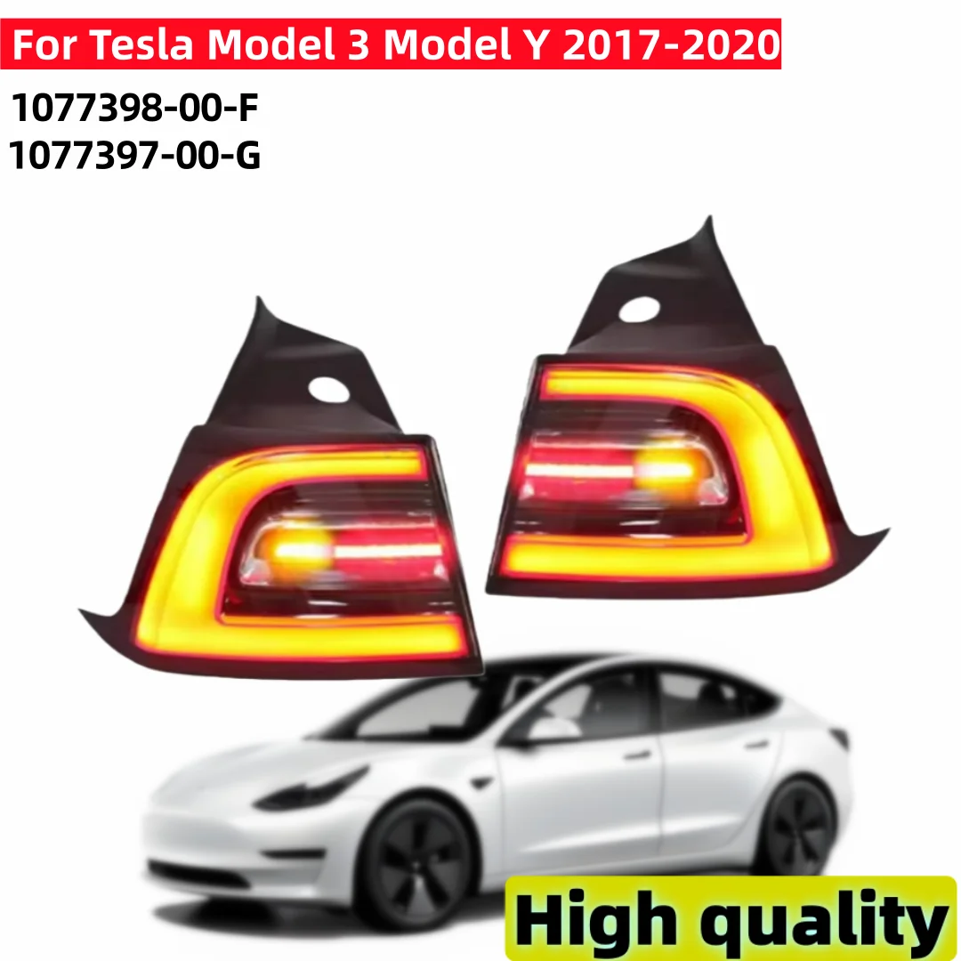 

LED Tail Lights for Tesla Model 3 Model Y 2017-2020 Rear Lamp Turn Signal Light Stop Brake Lamp Driving Fog Lamp Car Accessories