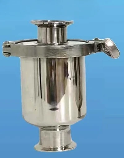 304 stainless steel pipeline through air filter, sanitary grade quick installation gas liquid precision separator