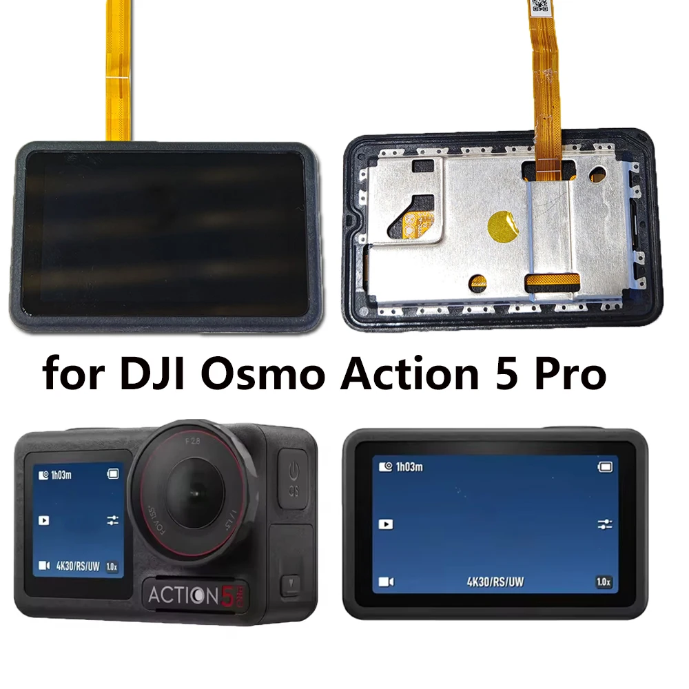 

Rear LCD Screen Assembly 2.5-inch for DJI Osmo Action 5 Pro Replacement For Action5 Pro Camera Rear Screen Display with Frame