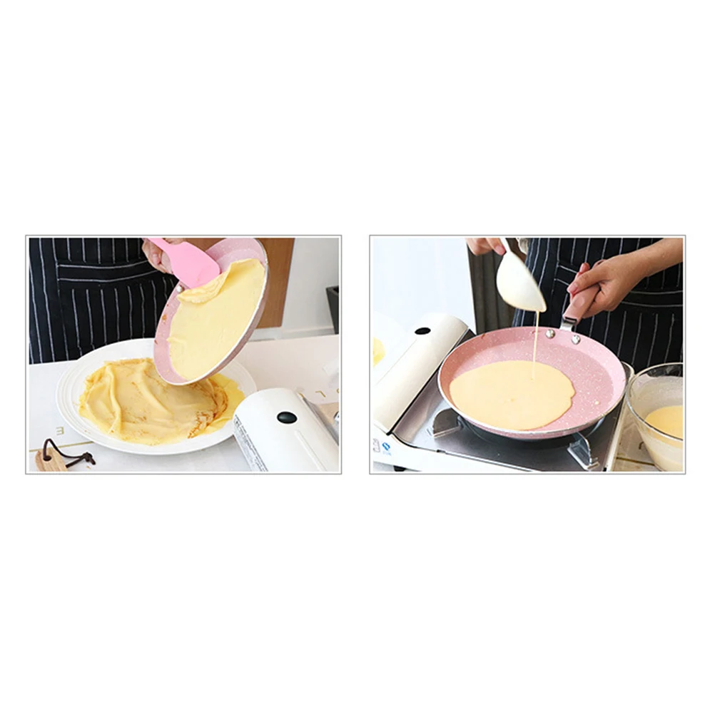 

10 Inch Pink Premium Nonstick Frying Pan For Easy Release Quick Heat Conduction Ideal For Home Restaurant Cooking Essential Tool