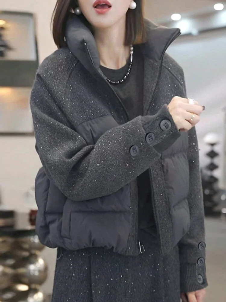 

Новинка: Женская утепленная куртка-пуховик свободного кроя в корейском стиле, хлопковая, зимняя, утолщенная версия