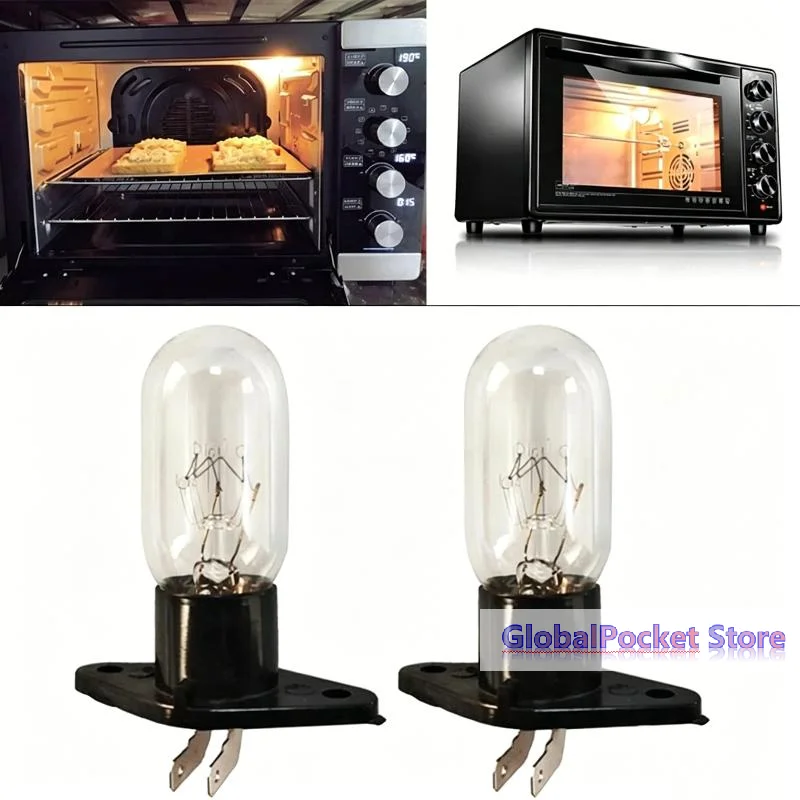[TG823]Microwave Oven Light Bulb 230V 20W 48mm Plug High Heat Resistance For Home Microwave Replacement