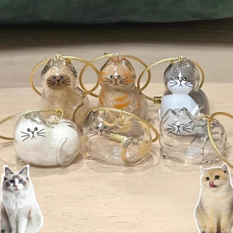 

Рюкзак с подвеской в виде имбирного кота и коробкой для хранения волос, подвесная сумка для ухода за домашними животными для любителей кошек, сувенирный подарок