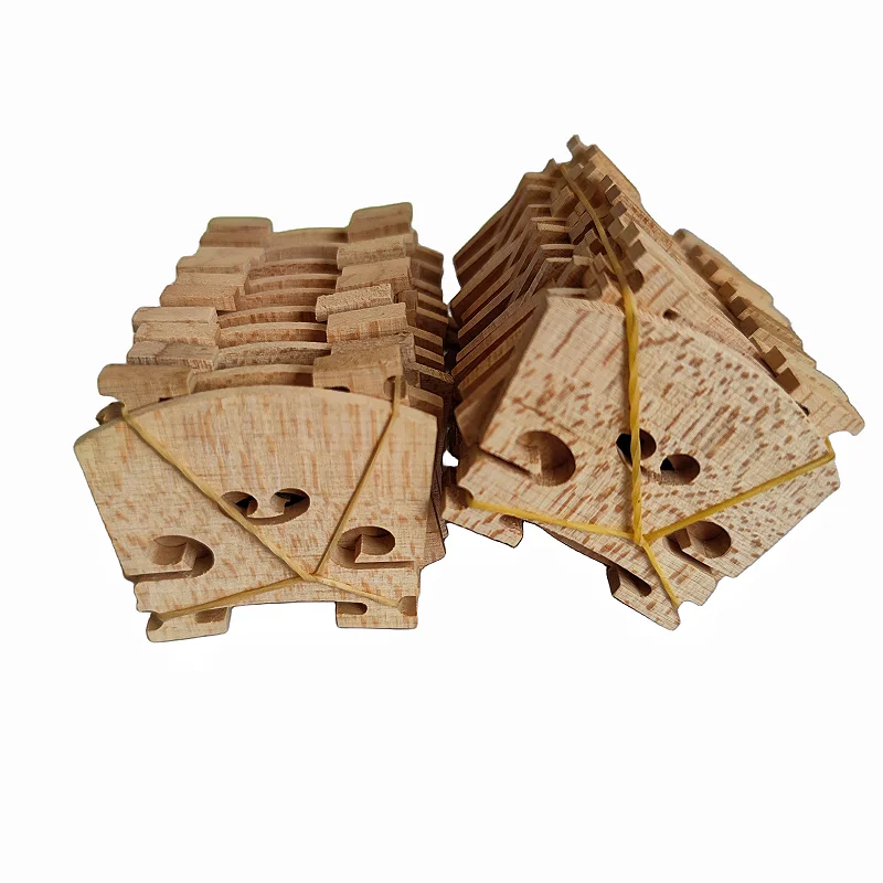 20pcs good quality Violin Bridges maple wood 4/4 3/4 1/2 1/4 1/8 size violin parts